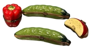 Limoges Trinket Box Erbsen, Pfefferapfel (WAHL EINER) - Bild 1 von 12