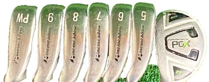 Pinemeadow PGX Iron Set 4h,5-PW LH Men's Stiff Steel 5i 37.5" New Jumbo Grips - Picture 1 of 22