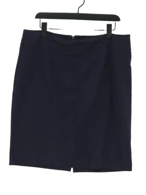 John Lewis Women's Midi Skirt UK 16 Blue Viscose with Elastane, Nylon A-Line - Image 1 of 4