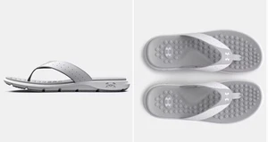 Sandalias para hombre Under Armour Ignite Pro chanclas halo blancas/gris halo nuevas con etiquetas - Imagen 1 de 6
