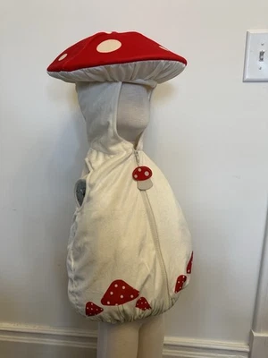 Mushroom Toadstool Super Mario Bros Sapo Bebé Niño Niños Disfraz Cremallera NUEVO Foto 1 de 4