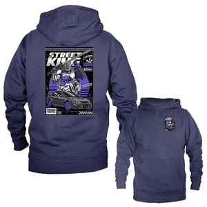 Street King Drift Streetwear Imported Tuned Custom JDM Sportwagen Hoodie - Bild 1 von 10