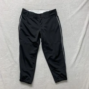 Boombah Men Women Baseball softball Pants Size 30 Black With White Trim Short - Picture 1 of 8