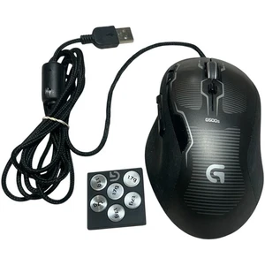 Logitech G500s Laserowa mysz gamingowa Czarne koło przewijania + wkład obciążeniowy - przetestowana - Zdjęcie 1 z 6