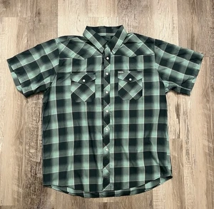 DIXXON Bamboo Blend Mens XL “Bozeman” Pearl Snap Polo Shirt - Picture 1 of 6