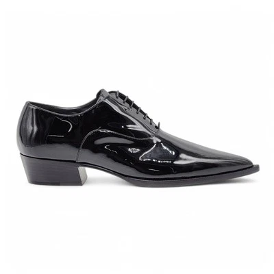 Christian Louboutin Eliviss Oxford Patent Leather Shoes Black EU 43 US 10 $1545 - Image 1 of 4