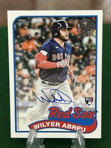 Serie de actualización Topps 2024 - Autógrafos de béisbol Topps 1989 Wilyer Abreu #89BA-WC - Imagen 1 de 2