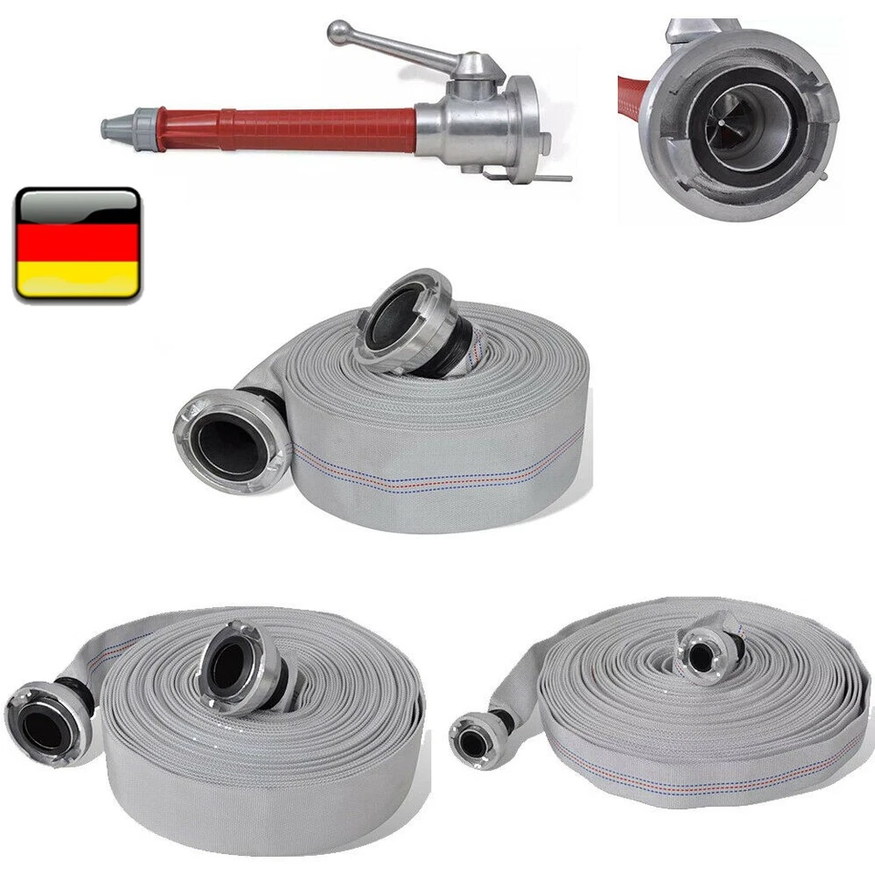 Flachschlauch B/C/D Storz Anschluss Bauschlauch Feuerwehrschlauch /C-Strahlrohr  - Bild 1 von 1