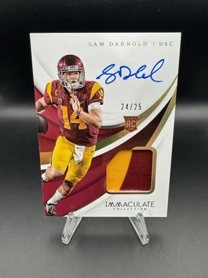 2018 Immaculate Collection Collegiate - Sam Darnold RPA /25 USC Trojans #102 OCA - Image 1 of 4