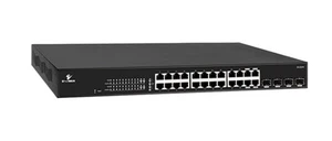 EtherWAN EX19244 Smart Managed 24-Port Gigabit PoE Ethernet Switch - Picture 1 of 4