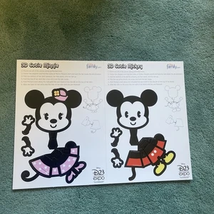 D23 Expo Disney 3D Cutie Minnie And Mickey Punch Out  - Picture 1 of 2