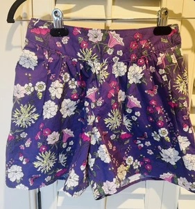 TEA COLLECTION Skort Culotte Shorts Purple Floral Girls 10 NWT - Picture 1 of 14