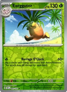 Exeggutor Reverse Holo Uncommon SV08: Surging Sparks 003/191 NM - Picture 1 of 2