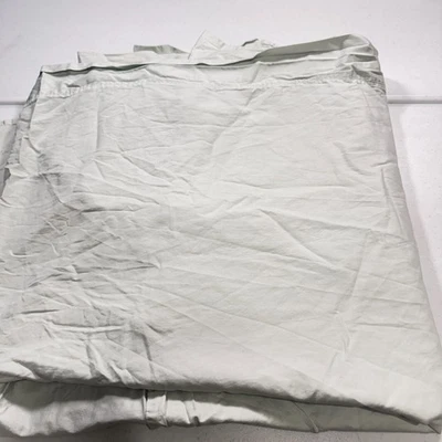 Calvin Klein Queen Sábana Plana Verde Sólida 100% Algodón Peinado Moderna Foto 1 de 4