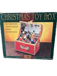 Maisto Christmas Toy Box Animated Musical Illuminated  Vtg 1997 W/AC Adap Works - Picture 1 of 6