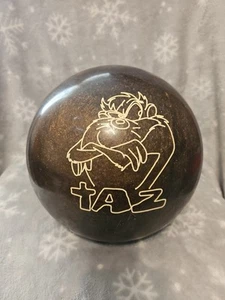 Vintage 2000 Warner Bros Taz Brunswick Bowling Ball 15lbs 12.7oz Made In USA - Picture 1 of 7