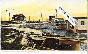 c. 1907 NORFOLK, VA, HAMPTON ROADS YACHT CLUB POSTCARD - Picture 1 of 1