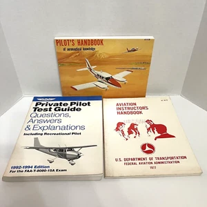 Aviation Book Bundle Of 3 - Handbook / Test Guide - Aeronautical Pilot - Vintage - Bild 1 von 24