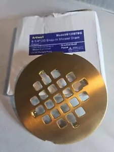 4-1/4" OD Snap-In Duschablauf Abdeckung, Rund Duschablauf Sieb Gitter, Ersatz - Bild 1 von 2