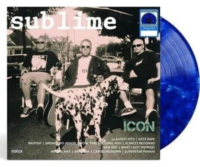 Sublime ICON Greatest Hits Exclusive Oceania Blue Color Vinyl Santeria New - Image 1 of 4