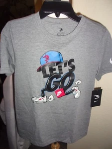 Nike Boys 3 Brand Carbon Heather T-Shirt Size Small (8-10yrs) - Picture 1 of 2