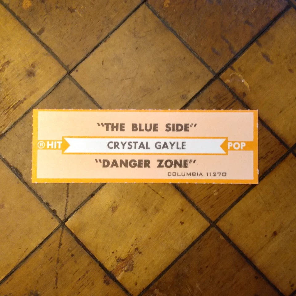 Jukebox Strip: CRYSTAL GAYLE The Blue Side / Danger Zone POP HIT Mississippi - Image 1 of 1