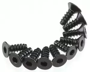 Axial Racing Spawn AXA464 Hex Socket Tap Flat Head M3x8mm Black (10) - Picture 1 of 1