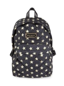 Marc Jacobs Star-Printed Quilted Backpack - Black with Cream Stars - Picture 1 of 4