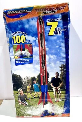 Banzai Titan Blast Hydro powered 7 Foot Tall Rocket Launches Up to 100 Feet - Image 1 of 4
