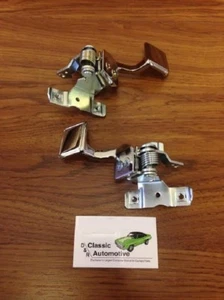 FLASH SALE Door Handles Inner Pair w/mechanisms 68-69 Camaro Firebird Deluxe - Picture 1 of 3