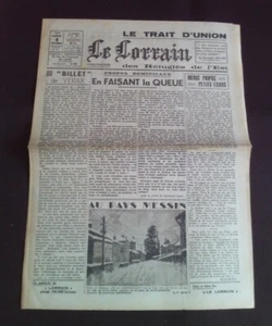 Le trait d'union des réfugiés de l'Est - Le lorrain - N°132 4 Septembre 1943 - Imagen 1 de 1