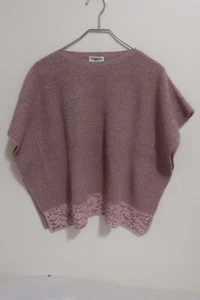 Maelie Girls Capelet or Ladies Sweater Pink with Glitz & Lace Size 7 - Picture 1 of 6