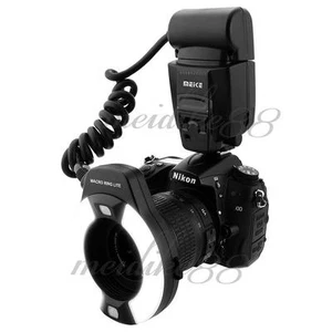 Meike MK-14EXT iTTL TTL LED Macro Ring Flash Light for Nikon D4 D800 D5200 D7100 - Picture 1 of 7
