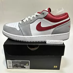 Air Jordan 1 Low SE grigio chiaro fumo palestra rosso da uomo taglia 7,5 nuovo DC6991-016 EU 40,5 - Foto 1 di 8