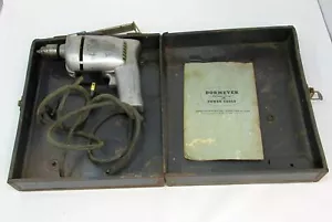Dormeyer Electric Drill Model 210 w\ Metal Case Vintage Matched-Craft Power Tool - Picture 1 of 9
