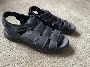 Croft & Barrow Ortholite Black Fisherman Sandals- Size 13M EUC - Picture 1 of 8