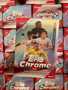 2021 Topps Chrome Soccer MLS Trading Card Factory Sealed Blaster Box - Brand New - Picture 1 of 5