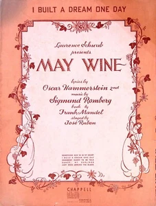 Partituras vintage I Built A Dream One Day, May Wine, 1935 - Imagen 1 de 4