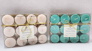 48pcs Chesapeake Bay Tealight Candles Vanilla Bourbon - Turquoise Waters Scents