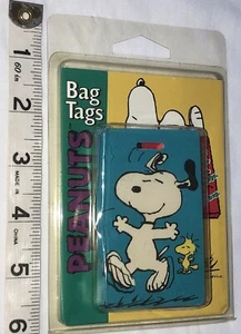 Peanuts Snoopy Bolsa Etiqueta/Etiqueta de Equipaje De Colección UFS NUEVO - Imagen 1 de 4