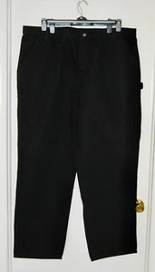 NWT Carhartt Men's Big & Tall Black Loose Fit Washed Duck Utility Work Pant - Picture 1 of 22