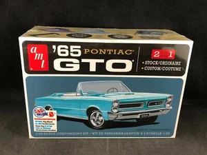 AMT 1965 Pontiac GTO 2 in 1 1:25 Scale Plastic Model Kit 1191 Factory Sealed Box - Picture 1 of 6
