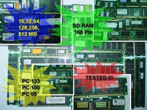 Computer 128MB 256MB 512MB SDRAM 168pin PC-133 Mhz DIMM Desktop Memory Non-ECC - Picture 1 of 59