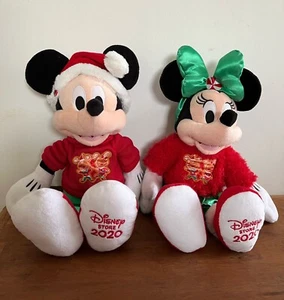 Disney Mickey & Minnie Mouse Holiday Cheer - Peluche mediano de Navidad 2020 - Nuevo con etiquetas - Imagen 1 de 20