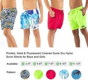 The Season Essentials Printed, Solid & Fluorescent Colored Quick Dry Swim Sho... - Picture 1 of 96