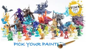 Games Workshop Citadel Paint Acrylic Paint For Miniatures - Pick Your Paints Set - Picture 1 of 11