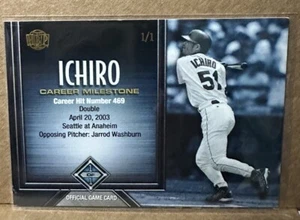 Ichiro Suzuki 2017 Meilenstein Karriere Hit #469 20. April 2003 #1/1 Jarrod Washburn - Bild 1 von 1