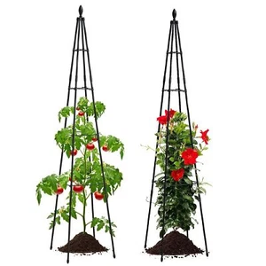 Garden Trellis for Climbing Plants Outdoor, 67" Tall Tomato Cage Garden Cucum... - Picture 1 of 7