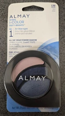 Almay Intense i-Color Party Brights Eye Shadow Trio 130 Blues All Day Wear  - Image 1 of 2
