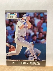Tarjeta de béisbol Fleer Ultra 1991: Pete O’Brien, Seattle Mariners - Tarjeta #342 - Imagen 1 de 2